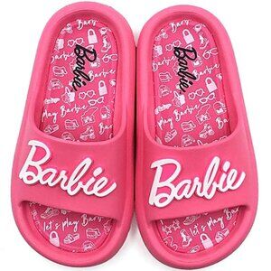 Ground Up Barbie Little & Big Girls Slide   Sandals